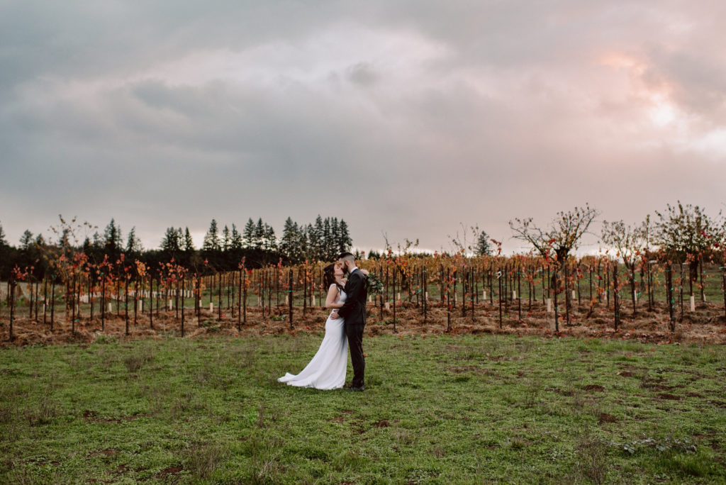 Oregon wine country is a beautiful place to have an intimate wedding.