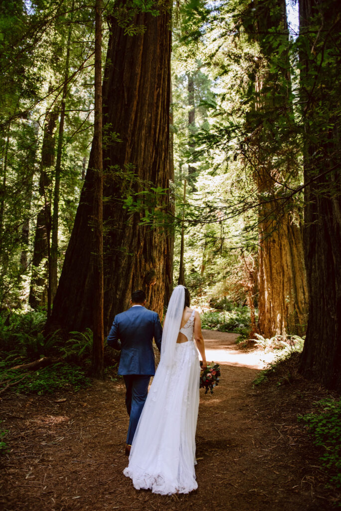 The redwood forests of Oregon and northern California are a fairytale location for an intimate elopement.