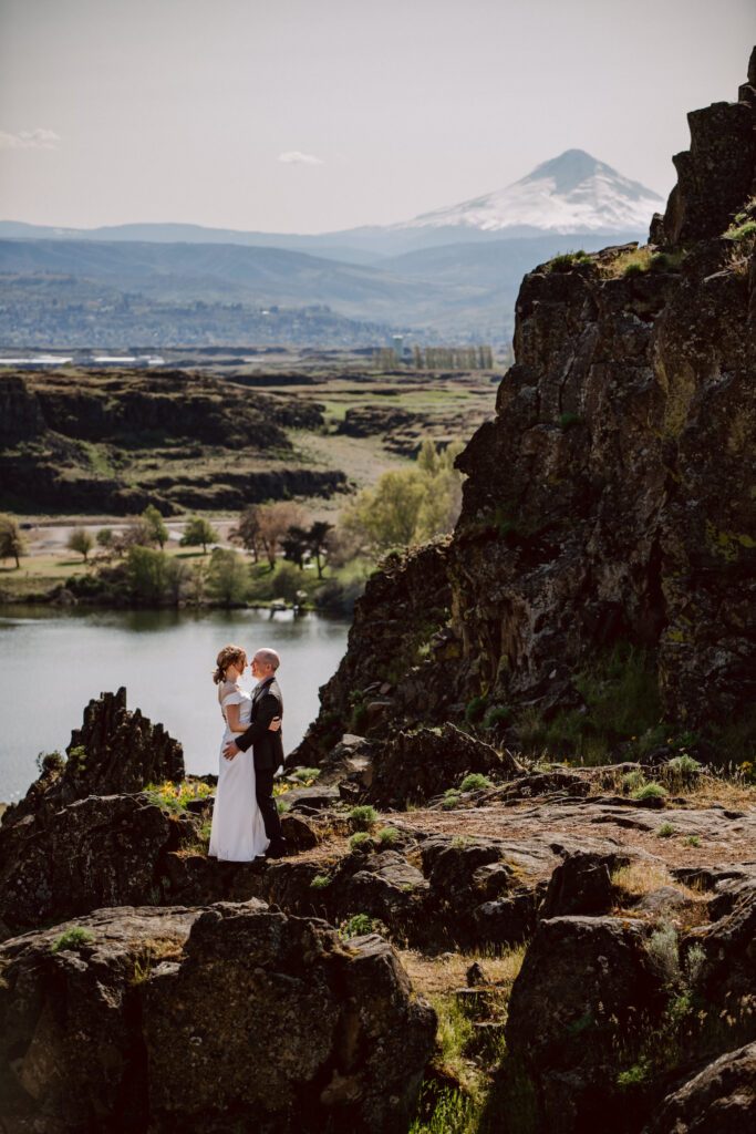 There are some beautiful hiking trails and climbing areas in the Columbia River Gorge that can be beautiful for an adventure elopement.