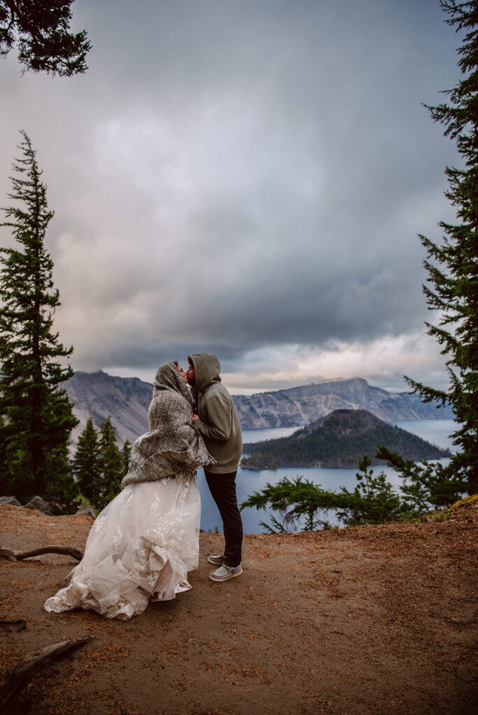 Crater Lake is an iconic location for a Pacific Northwest adventure elopement