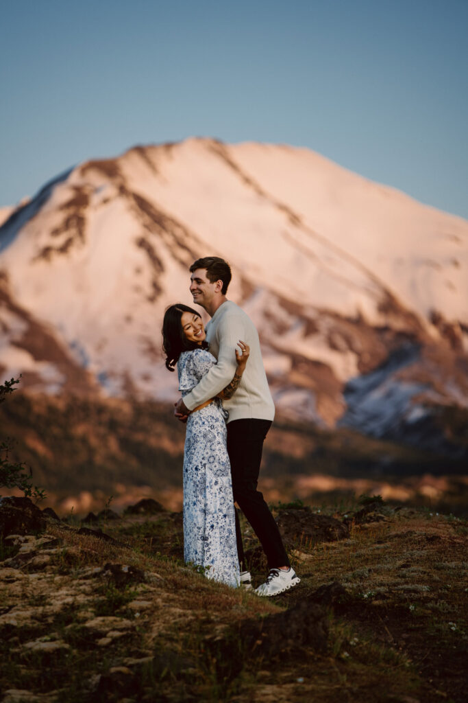 Mount St. Helens is a wonderful and adventurous location for a Pacific Northwest elopement.