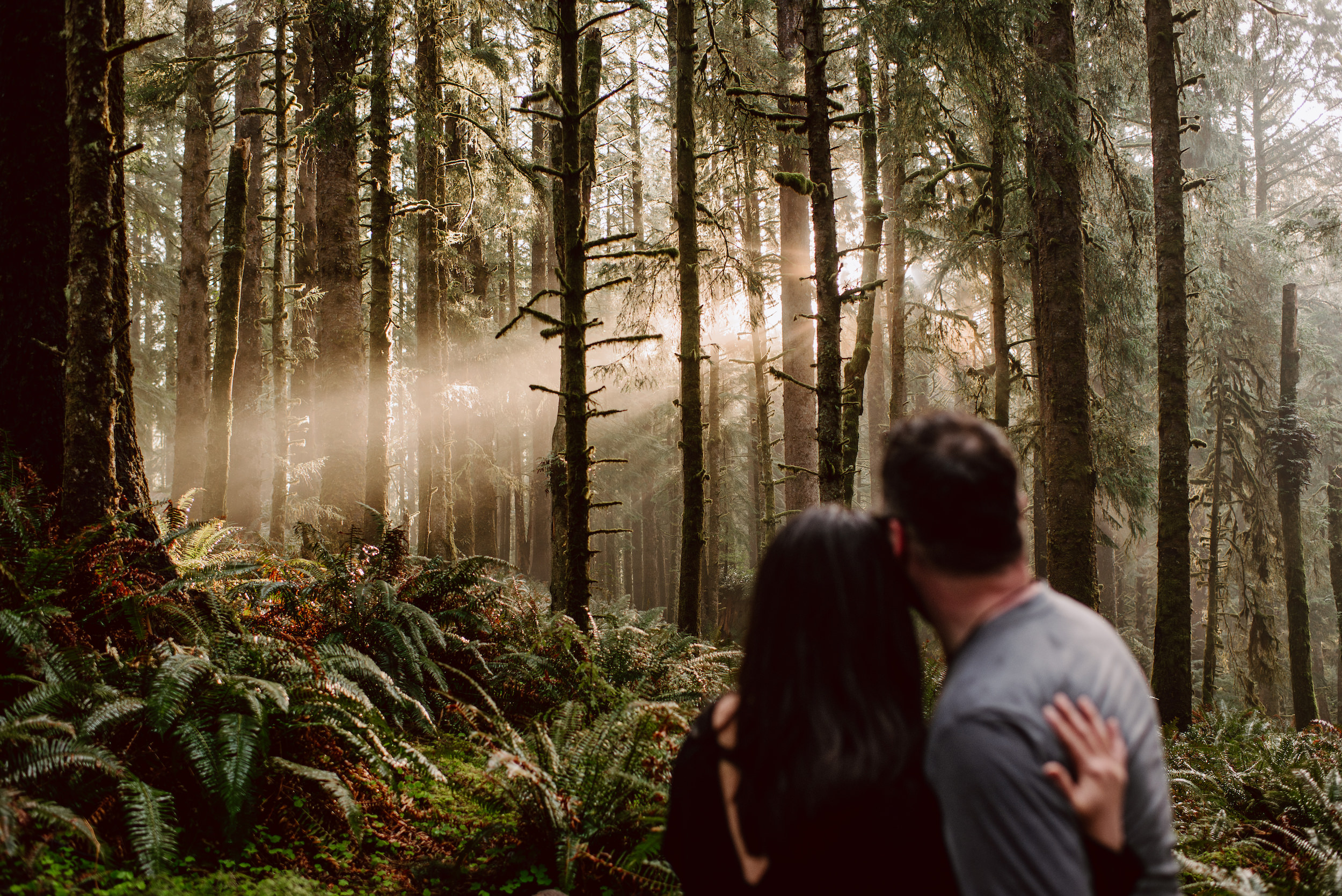 Oregon coast forests are a magical location for an adventure elopement