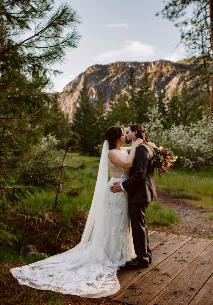 The North Cascades in Washington are a dramatic and beautiful location for an intimate wedding.